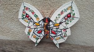 Garden Flowers Butterfly (SOLD) 