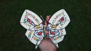 Garden Flowers Butterfly (SOLD) 
