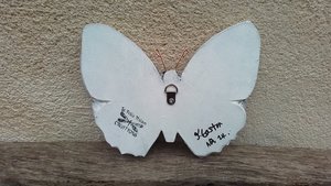 Green & Pink Roses Butterfly (SOLD) 