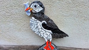 Puffin & Fish (SOLD)