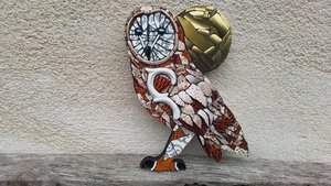 Large Tawny Owl (golden moon) (SOLD)