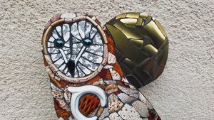 Large Tawny Owl (golden moon) (SOLD)