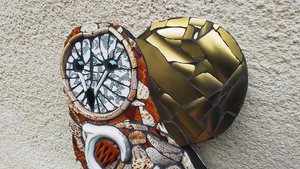 Large Tawny Owl (golden moon) (SOLD)
