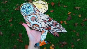 Large Tawny Owl (golden moon) (SOLD)