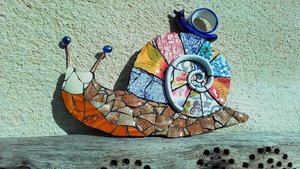 Rainbow Snail (with snail friend)