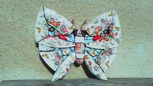 Yellow Butterflies & Flowers Butterfly (SOLD)