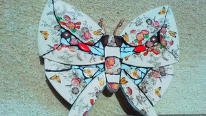 Yellow Butterflies & Flowers Butterfly (SOLD)