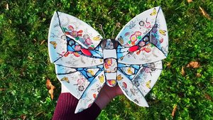 Yellow Butterflies & Flowers Butterfly (SOLD)