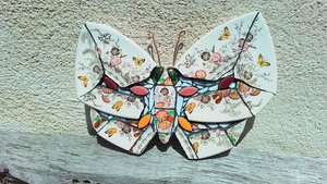 Yellow Butterflies & Wild Flowers Butterfly 