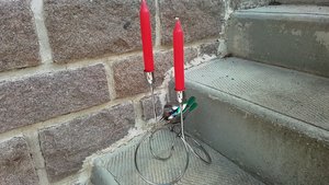Rainbow Dove Candle Holder 