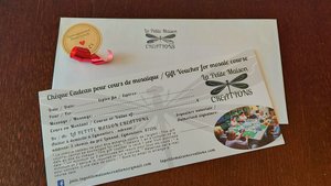 Gift Voucher (mosaic course) / Chèque Cadeau (cours de mosaïque) 