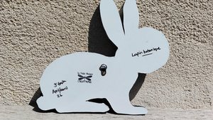 Medium Botanical Rabbit (golden moon)