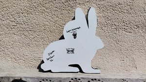 Medium Botanical Rabbit (golden moon)