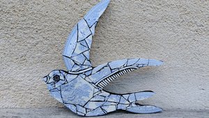 Large Summer Swallow (bird pattern) (left facing) 