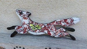 Mini Red Flowery Fox 