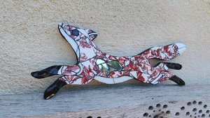 Mini Red Flowery Fox 