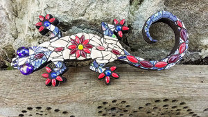 Blue & Red Ruby-toed Mini Gecko (SOLD)