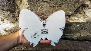 Yellow Rose Garlands Butterfly (SOLD)