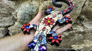 Blue & Red Ruby-toed Mini Gecko (SOLD)
