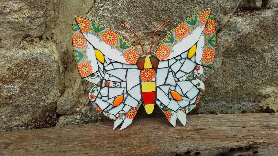 Retro Sunflower Butterfly