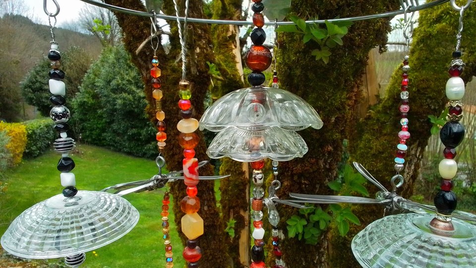 Large Dragonfly & Crystal Chandelier (statement mobile)