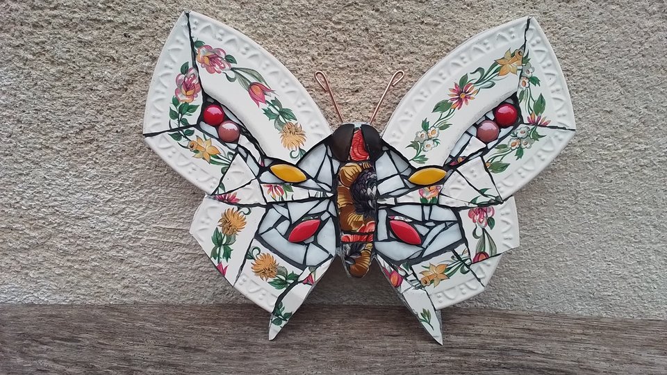 Garden Flowers Butterfly (SOLD) 