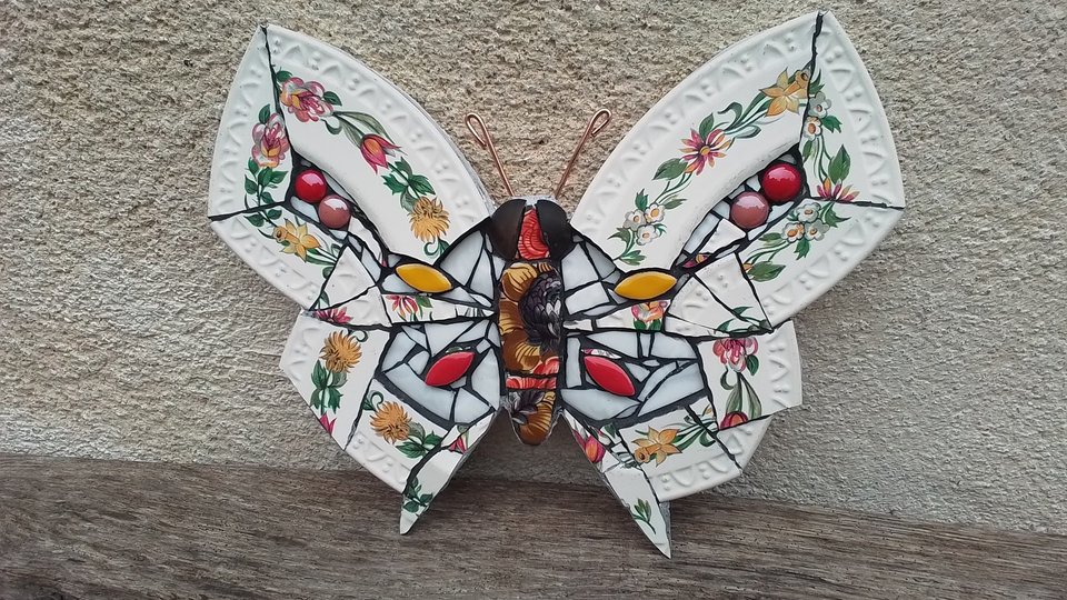 Garden Flowers Butterfly (SOLD) 