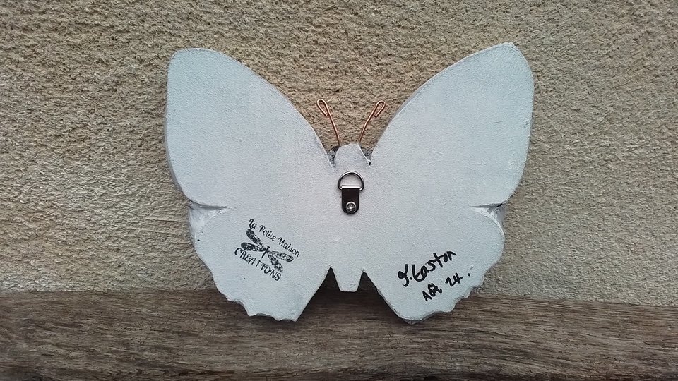 Green & Pink Roses Butterfly (SOLD) 