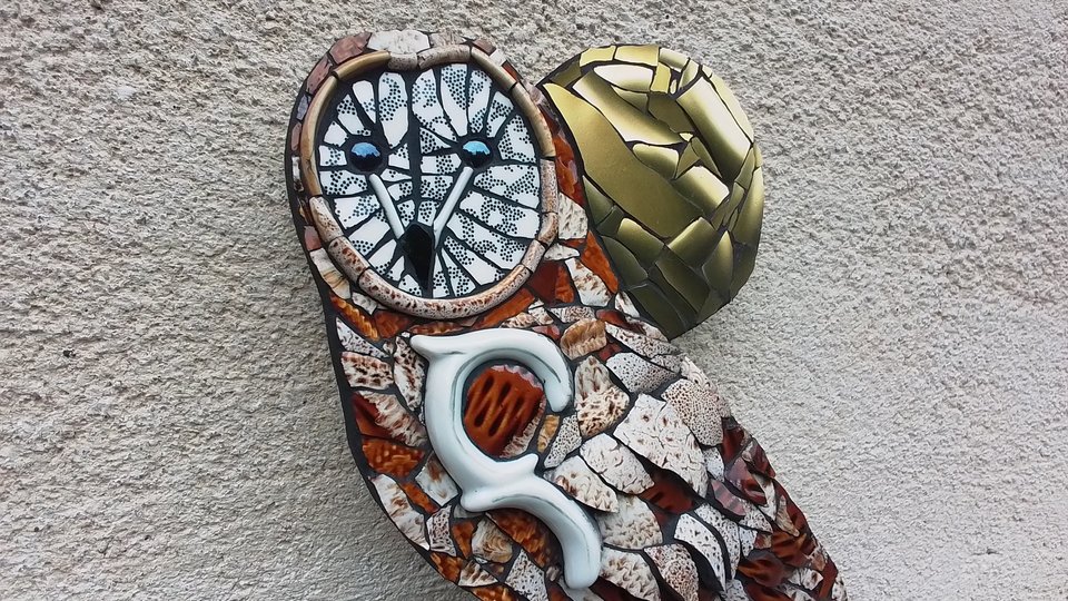 Large Tawny Owl (golden moon) (SOLD)