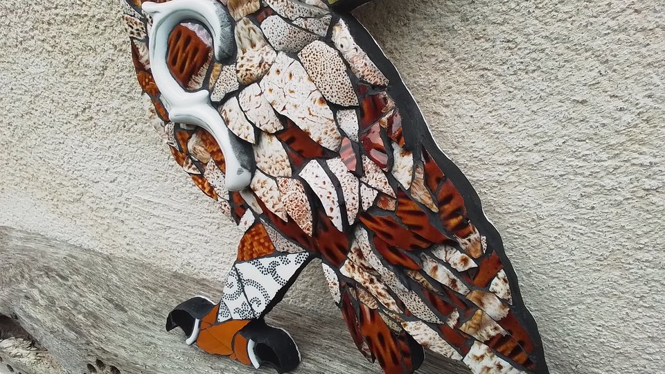 Large Tawny Owl (golden moon) (SOLD)