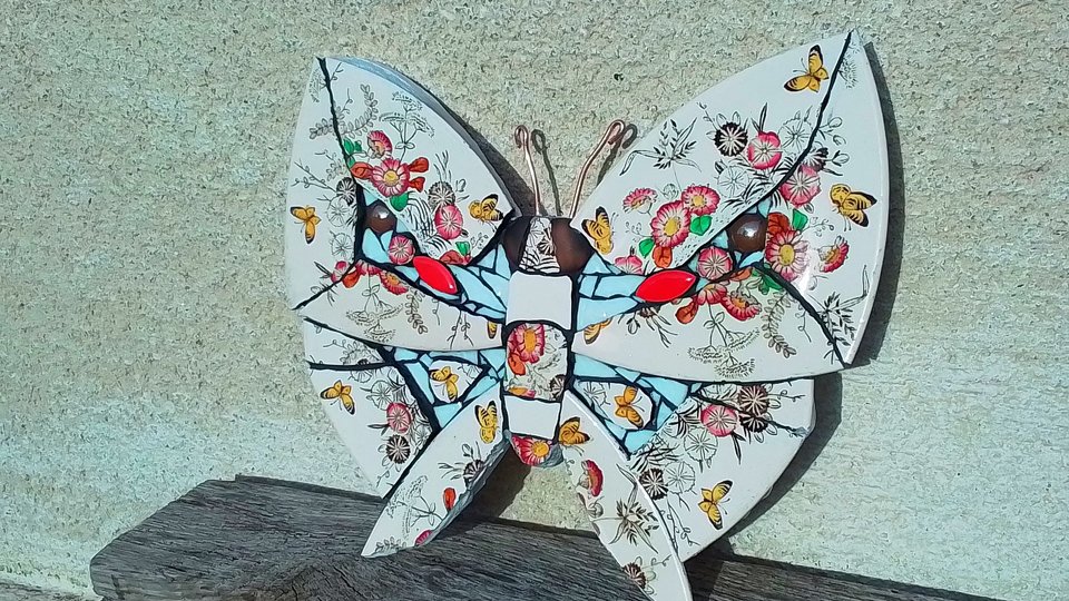 Yellow Butterflies & Flowers Butterfly (SOLD)