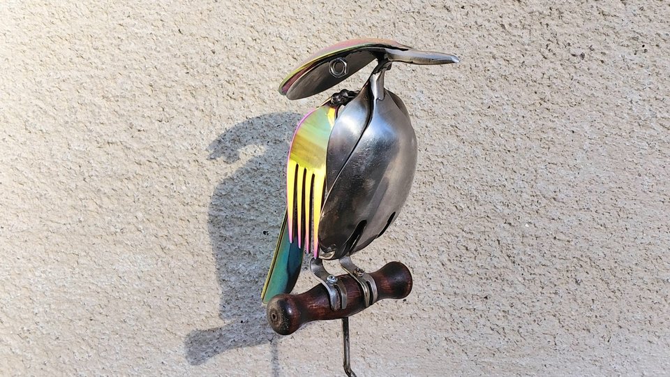 Rainbow Kingfisher (on wood)