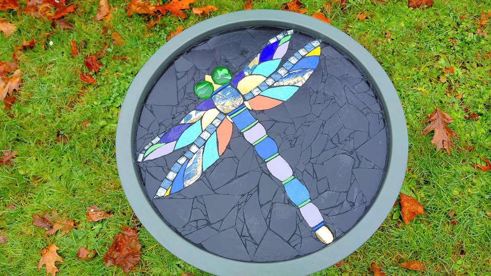 Dragonfly Folding Tray Table (SOLD)