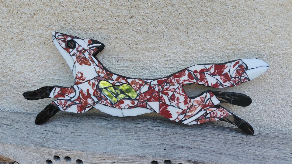 Mini Red Flowery Fox 