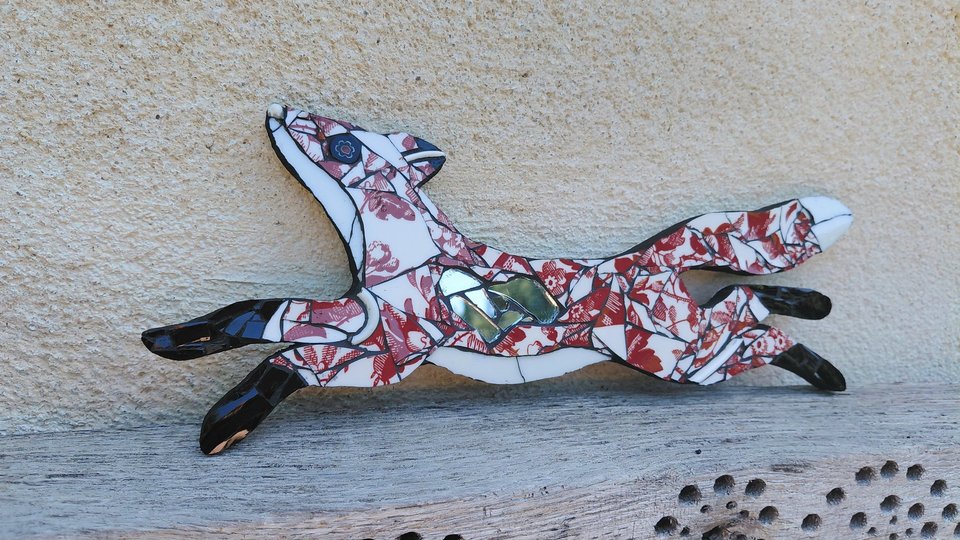 Mini Red Flowery Fox 