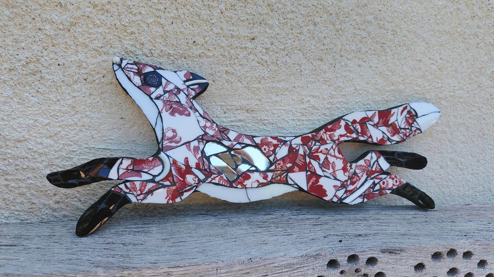 Mini Red Flowery Fox 