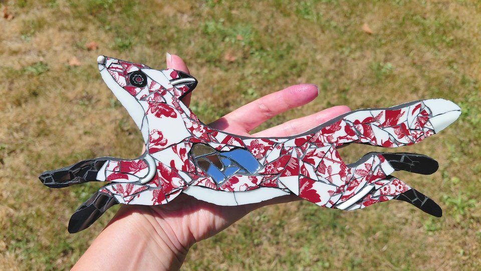 Mini Red Flowery Fox 