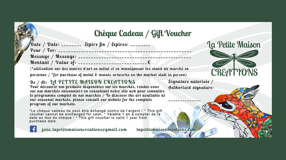 Gift Voucher / Chèque Cadeau