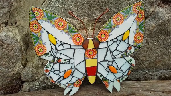 Retro Sunflower Butterfly
