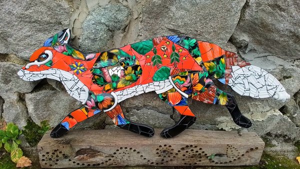 Large Floral Forest Fox (SOLD)