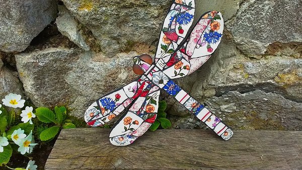 Vintage Wildflower Dragonfly (SOLD)