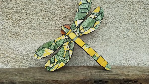 Green & Yellow Sunflower Dragonfly