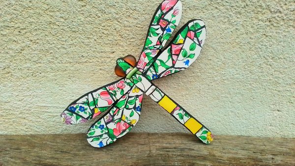Summer Flowers Dragonfly 