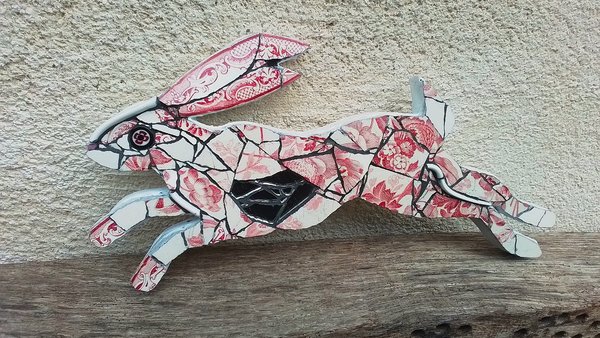 Mini Red Flowery Hare 