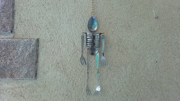 Hanging Skeleton Mobile (medium size) (SOLD)