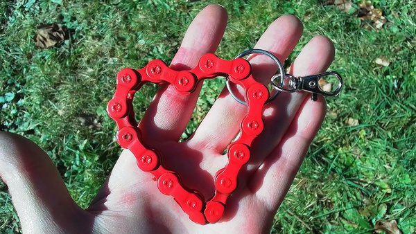 Love Heart Keyrings (red)