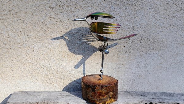 Rainbow Kingfisher (on wood)