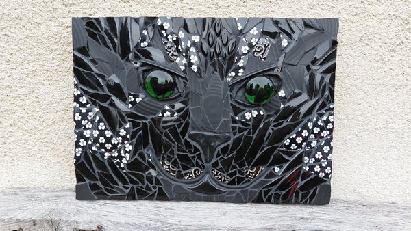 Custom Pet Portraits - face close-up (ceramic, pique-assiette) - A4 size